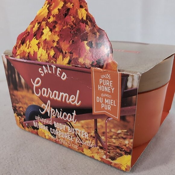 Bath & Body Works Salted Caramel Apricot Whipped Body Butter NEW 185g 6.5oz Hone - Picture 7 of 8